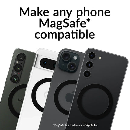 Mobilize Magsafe Compatible Metal Ring Black (2-Pack)