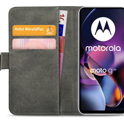 Mobilize Classic Gelly Wallet Book Case Motorola Moto G54 Black