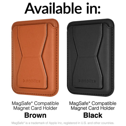 Mobilize Magsafe Compatible Magnet Card Holder Black