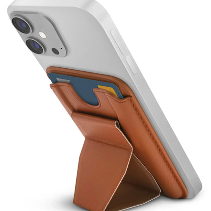Mobilize Magsafe Compatible Magnet Card Holder Brown