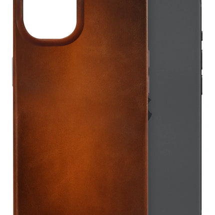 Mobilize Magsafe Compatible Premium Leather Case Apple Iphone 15 Burned Cognac