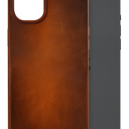 Mobilize Magsafe Compatible Premium Leather Case Apple Iphone 15 Plus Burned Cognac