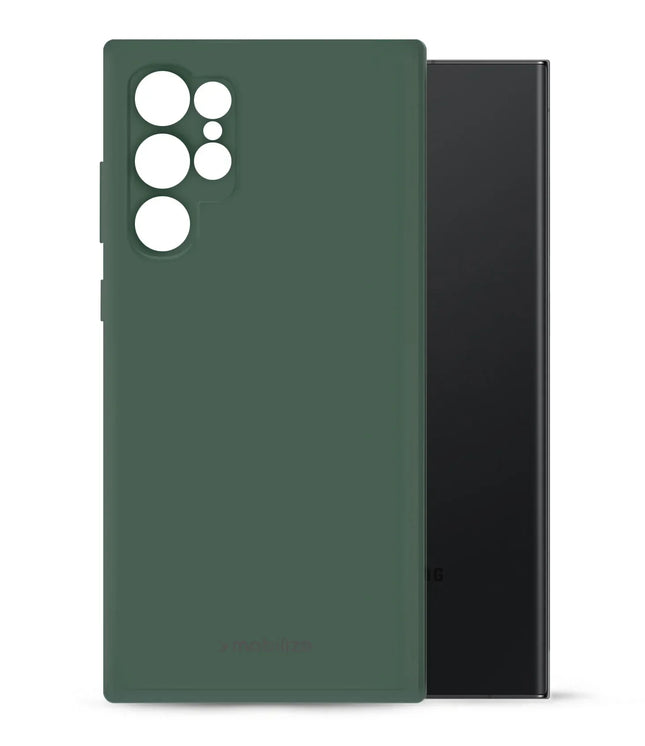 Mobilize Rubber Gelly Case Samsung Galaxy S24 Ultra 5G Matt Green