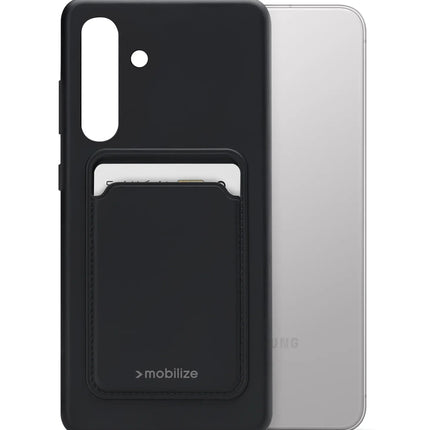 Mobilize Rubber Gelly Card Case Samsung Galaxy S24 5G/S25 5G Matt Black