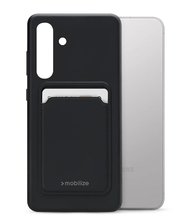 Mobilize Rubber Gelly Card Case Samsung Galaxy S24 5G/S25 5G Matt Black