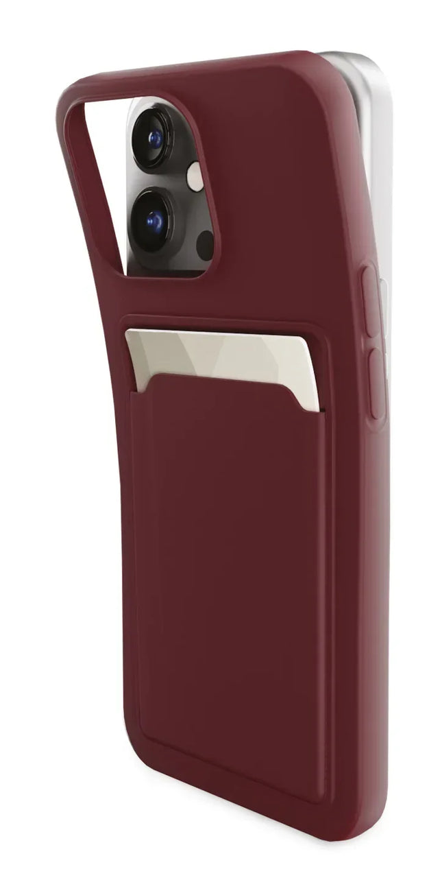Mobilize Rubber Gelly Card Case Samsung Galaxy S24+ 5G Matt Bordeaux