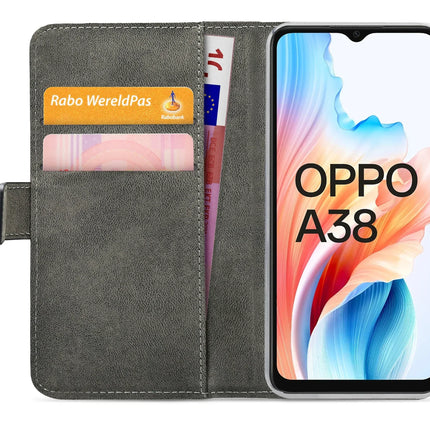 Mobilize Classic Gelly Wallet Book Case Oppo A18/A38 Black