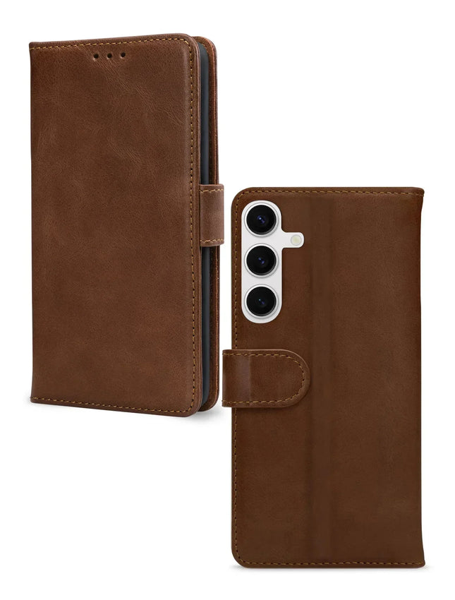 Mobilize Leather Wallet Samsung Galaxy S24 5G/S25 5G Brown