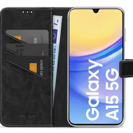 My Style Flex Wallet For Samsung Galaxy A15 4G/5G Black
