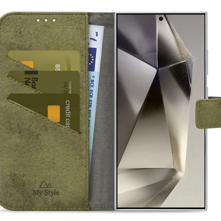 My Style Flex Wallet For Samsung Galaxy S24 Ultra 5G Olive