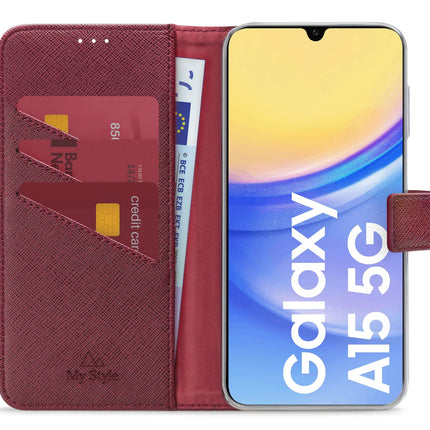 My Style Flex Wallet For Samsung Galaxy A15 4G/5G Bordeaux
