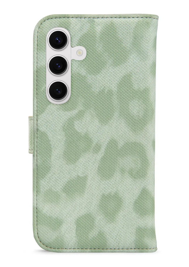 My Style Flex Wallet For Samsung Galaxy S24+ 5G Green Leopard