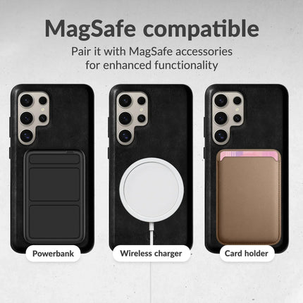 Mobilize 2In1 Magsafe Compatible Gelly Wallet Case Samsung Galaxy S24+ 5G Black