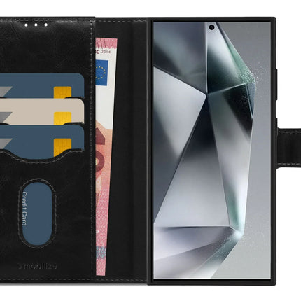 Mobilize 2In1 Magsafe Compatible Gelly Wallet Case Samsung Galaxy S24 Ultra 5G Black