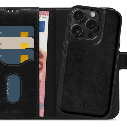 Mobilize 2In1 Magsafe Compatible Gelly Wallet Case Apple Iphone 15 Pro Black