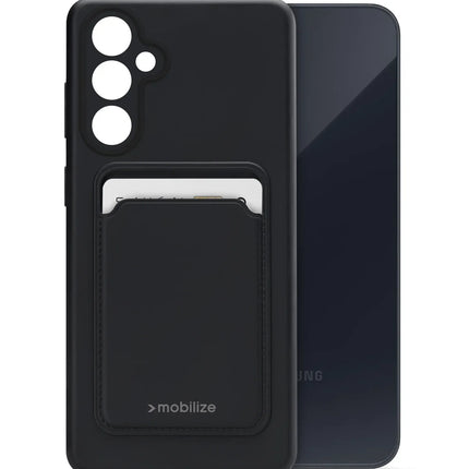 Mobilize Rubber Gelly Card Case Samsung Galaxy A35 5G Matt Black