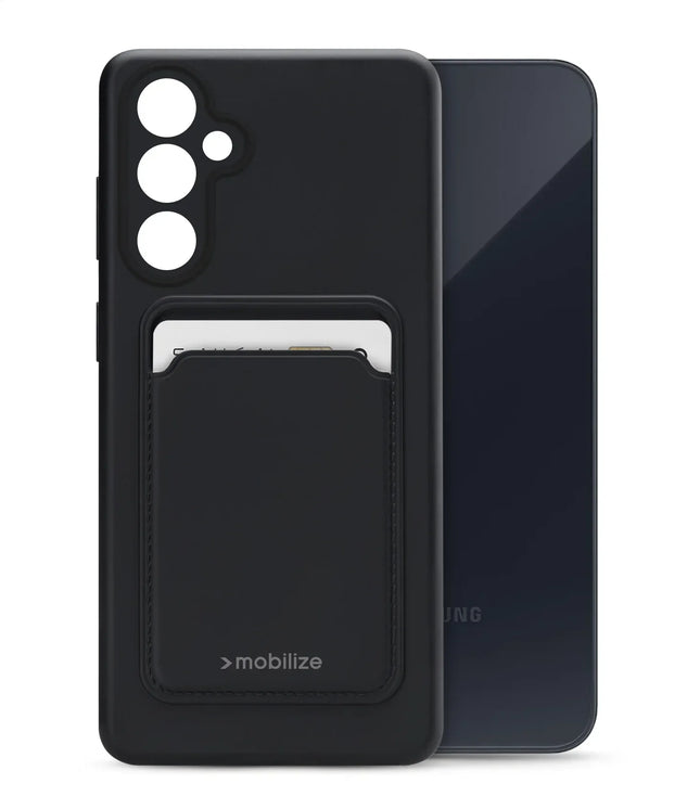 Mobilize Rubber Gelly Card Case Samsung Galaxy A35 5G Matt Black