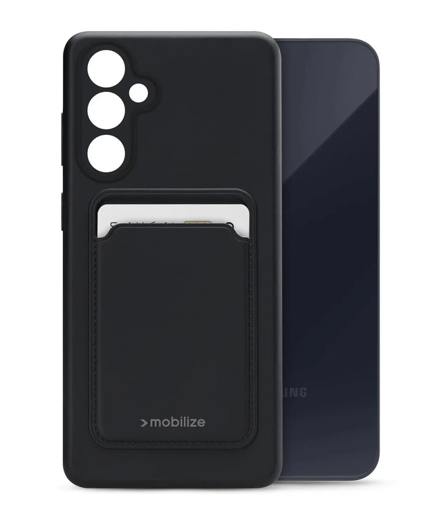 Mobilize Rubber Gelly Card Case Samsung Galaxy A55 5G Matt Black