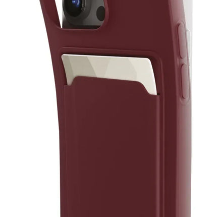 Mobilize Rubber Gelly Card Case Samsung Galaxy A35 5G Matt Bordeaux
