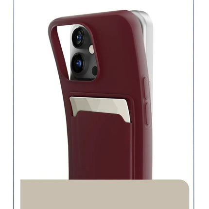 Mobilize Rubber Gelly Card Case Samsung Galaxy A35 5G Matt Bordeaux