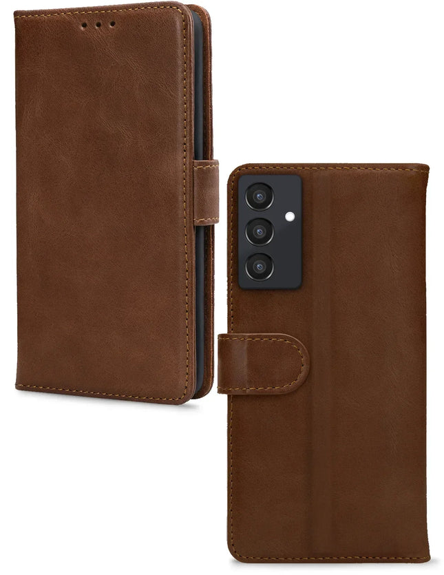 Mobilize Leather Wallet Samsung Galaxy A55 5G Brown