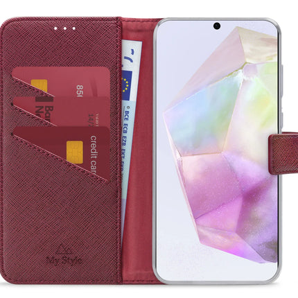 My Style Flex Wallet For Samsung Galaxy A35 5G Bordeaux
