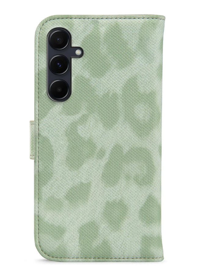 My Style Flex Wallet For Samsung Galaxy A55 5G Green Leopard