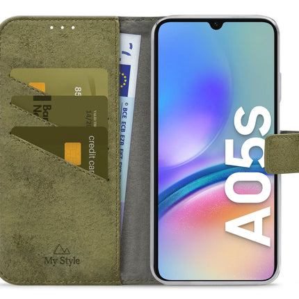 My Style Flex Wallet For Samsung Galaxy A05S Olive