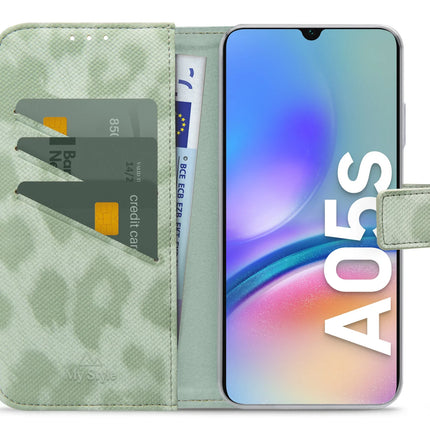My Style Flex Wallet For Samsung Galaxy A05S Green Leopard