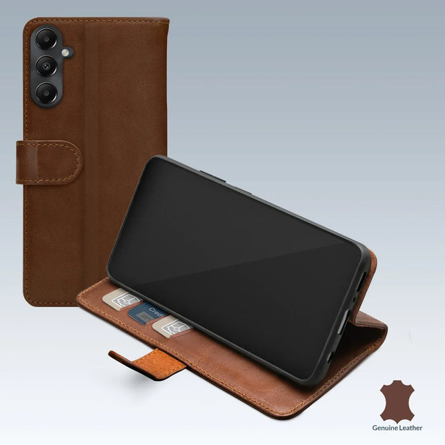 Mobilize Leather Wallet Samsung Galaxy A05S Brown