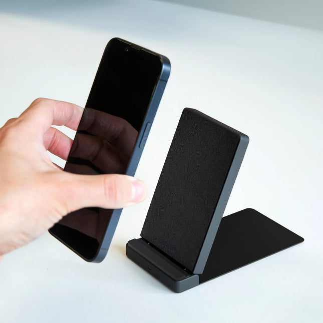Mobilize Wireless Fast Charger Foldable 5W/7.5W/10W/15W Pu Leather Black