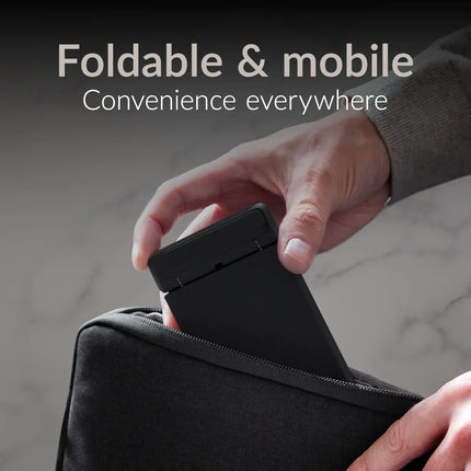 Mobilize Wireless Fast Charger Foldable 5W/7.5W/10W/15W Pu Leather Black