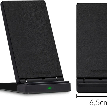Mobilize Wireless Fast Charger Foldable 5W/7.5W/10W/15W Pu Leather Black