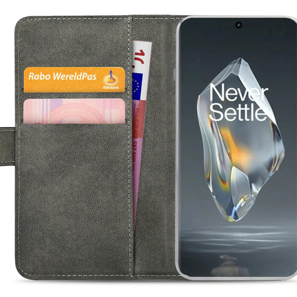 Mobilize Classic Gelly Wallet Book Case Oneplus 12R Black