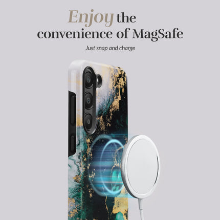 Mio By Mobilize Mio Green Marble Magsafe Compatible For Samsung S24+ 5G