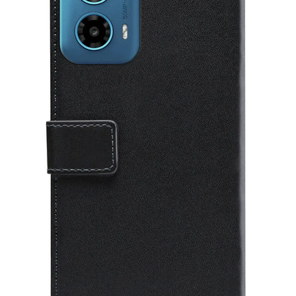 Mobilize Classic Gelly Wallet Book Case Motorola Moto G34 Black