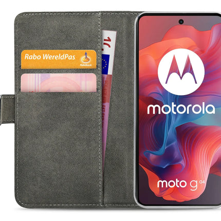 Mobilize Classic Gelly Wallet Book Case Motorola Moto G04/G24/G04S Black