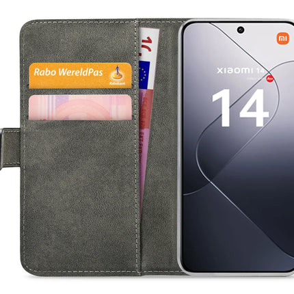 Mobilize Classic Gelly Wallet Book Case Xiaomi 14 Black