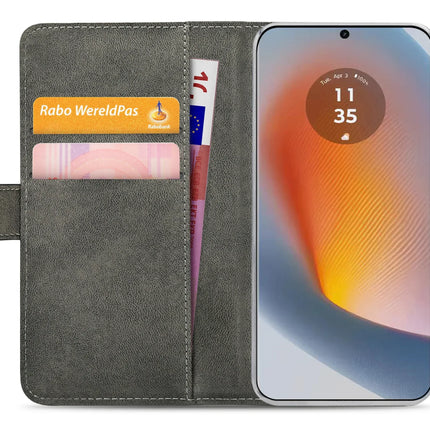 Mobilize Classic Gelly Wallet Book Case Motorola Edge 50 Fusion Black