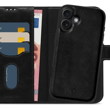 Mobilize 2In1 Magsafe Compatible Gelly Wallet Case Apple Iphone 16 Black