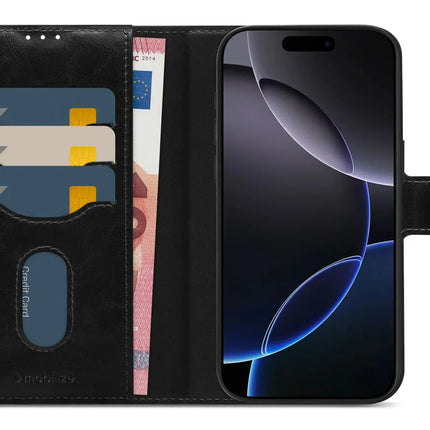 Mobilize 2In1 Magsafe Compatible Gelly Wallet Case Apple Iphone 16 Pro Max Black