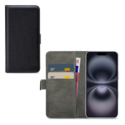 Mobilize Classic Gelly Wallet Book Case Apple Iphone 16 Black