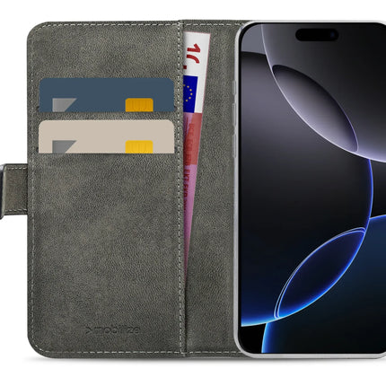 Mobilize Classic Gelly Wallet Book Case Apple Iphone 16 Pro Max Black
