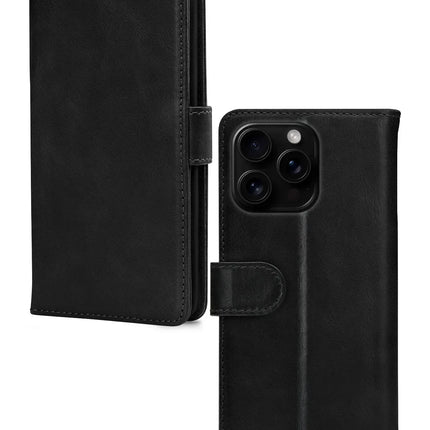 Mobilize Leather Wallet Apple Iphone 16 Pro Black