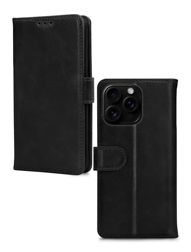 Mobilize Leather Wallet Apple Iphone 16 Pro Max Black