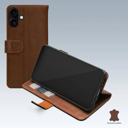 Mobilize Leather Wallet Apple Iphone 16 Brown