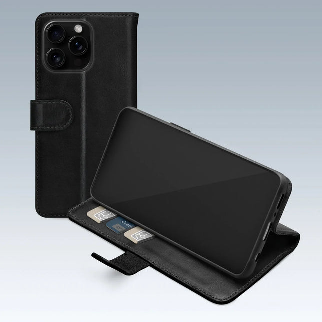 Mobilize Premium Gelly Wallet Book Case Apple Iphone 16 Pro Black