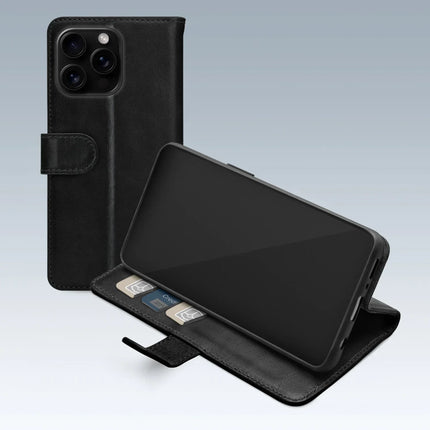 Mobilize Premium Gelly Wallet Book Case Apple Iphone 16 Pro Max Black