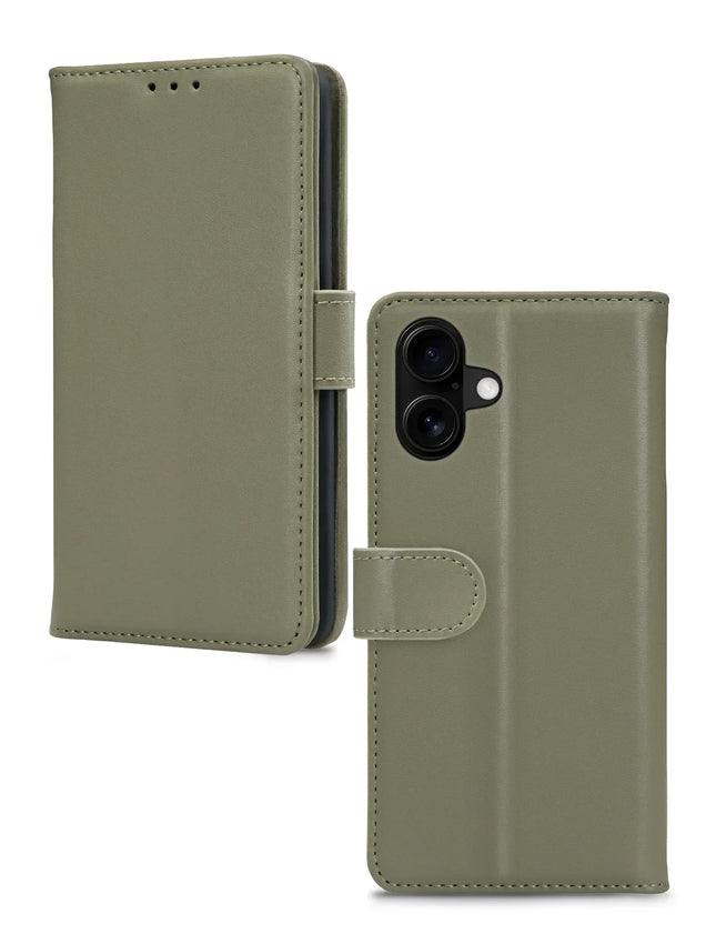Mobilize Premium Gelly Wallet Book Case Apple Iphone 16 Plus Green