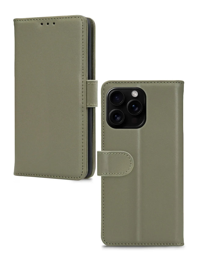 Mobilize Premium Gelly Wallet Book Case Apple Iphone 16 Pro Green